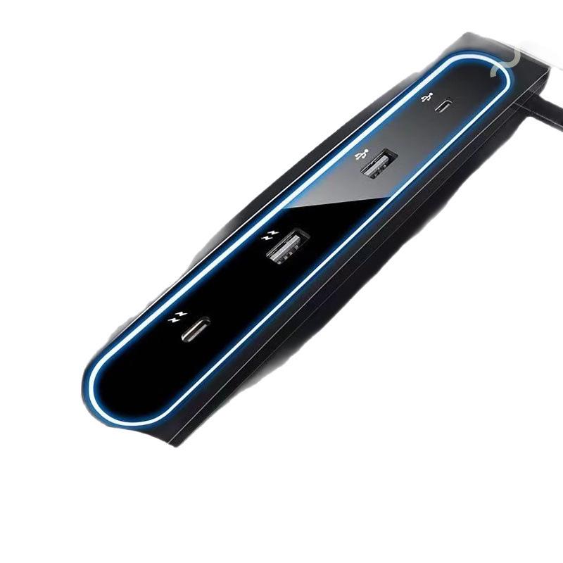 Compatible with Tesla Model 3/Y Docking Station: Central Control Type-C Phone Charger & 27W USB Expander