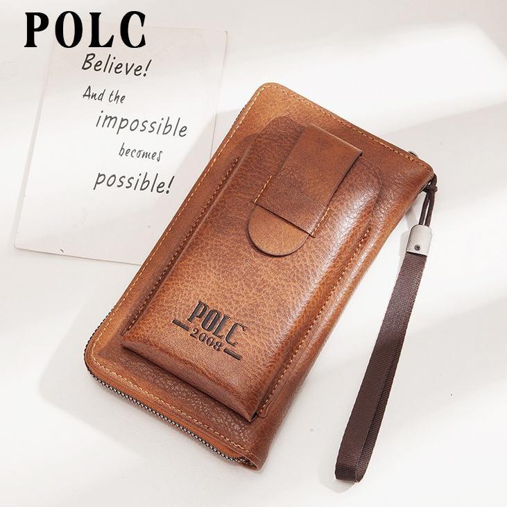 Мужской клатч большой емкости, мужские кошельки, карман для мобильного телефона, карман для карточек, высококачественный универсальный кошелек для мужчин, клатч