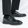 Brogue Men's Formal Leather Shoes Trendy Youth Design Style Outdoor Leisure Business Party Daily Office Wedding Shoes 38-46