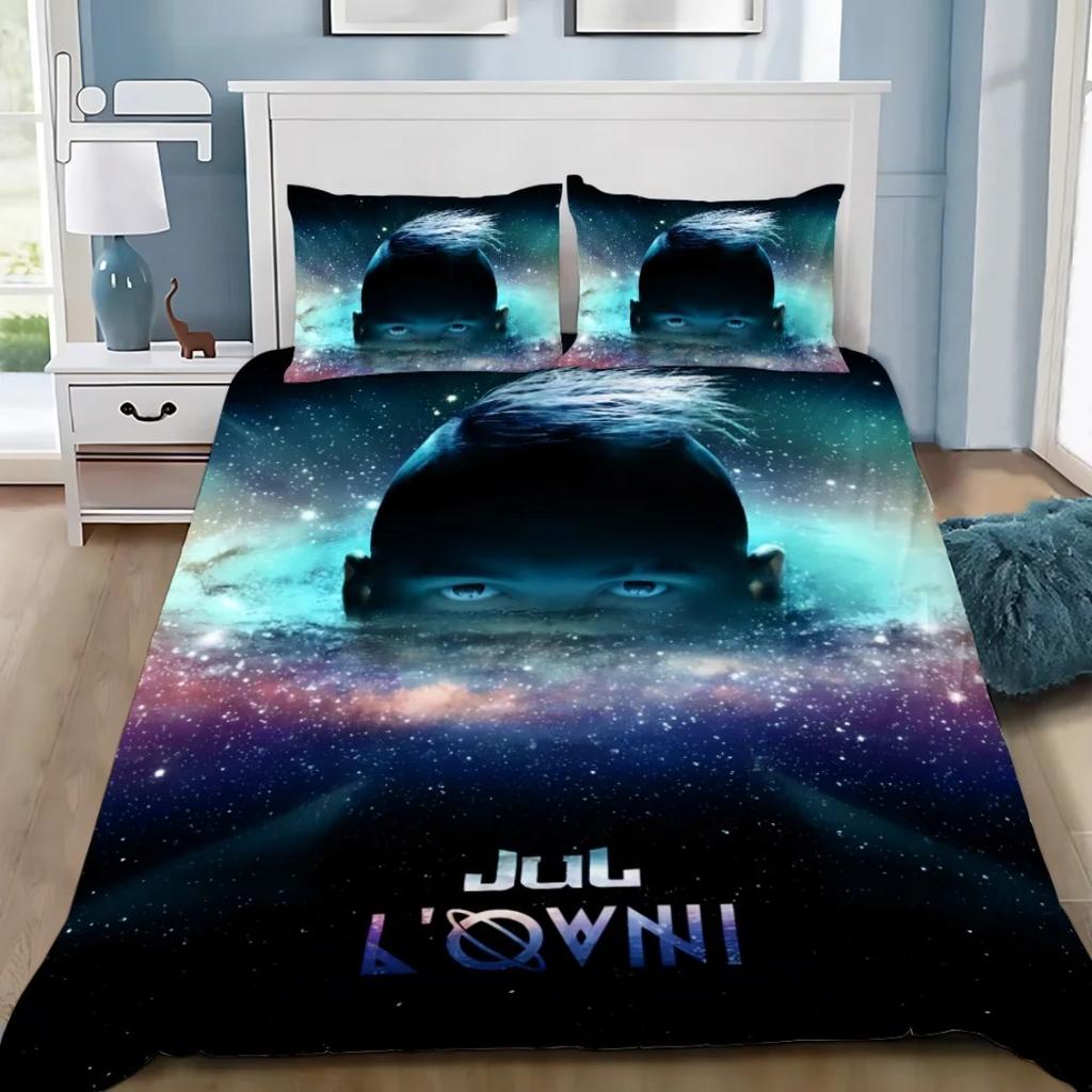 3D Printed JuL Bedding Set Rapper JuL C'est Pas Duvet Cover Pillowcase 2/3pcs 3D Prints Quilt covers Single Double Large Size