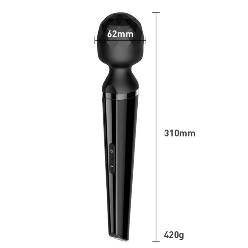 Вибратор в форме микрофона, 8-частотный AV-стик, немой массажный стержень для женщин
