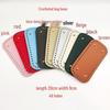 DIY Handmade Woven Bag Bottom: HyunA Crochet Leather Base, Oval, PU, 20x9cm Handbag Accessory