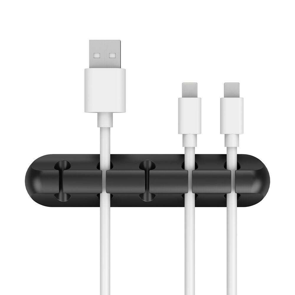 Клейкая силиконовая намотка кабеля, настольный провод, намотанный шнур, держатель для наушников, стол, офисные принадлежности