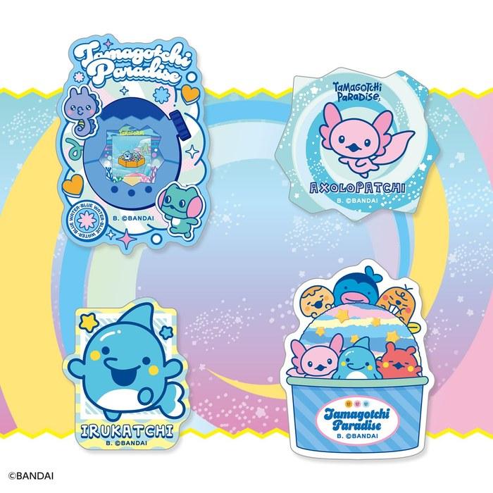 [Bandai] Tamagotchi Die-Cut Sticker Set 4 (Pack of 4) (20 Pieces per Box)