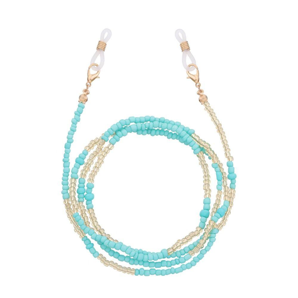 Цепочки для солнцезащитных очков в стиле бохо, металлическая цепочка, шнурок для очков, разноцветные бусины, цепочка для очков для женщин