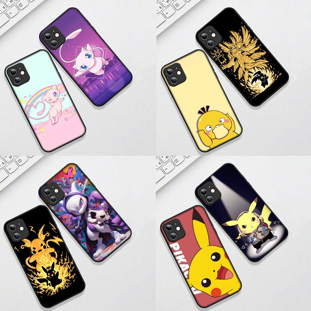 Soft Cover for Xiaomi Redmi 15 9A 9C NFC 7A 9T Note 9 8 7 8T 15c A5 Coque Phone Case P-Pokemons GO P-Pikachus Mewtwo