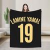 Number  Football Lamine YYamal Fleece Blanket  Custom Throw Blanket for Home xcm Quilt