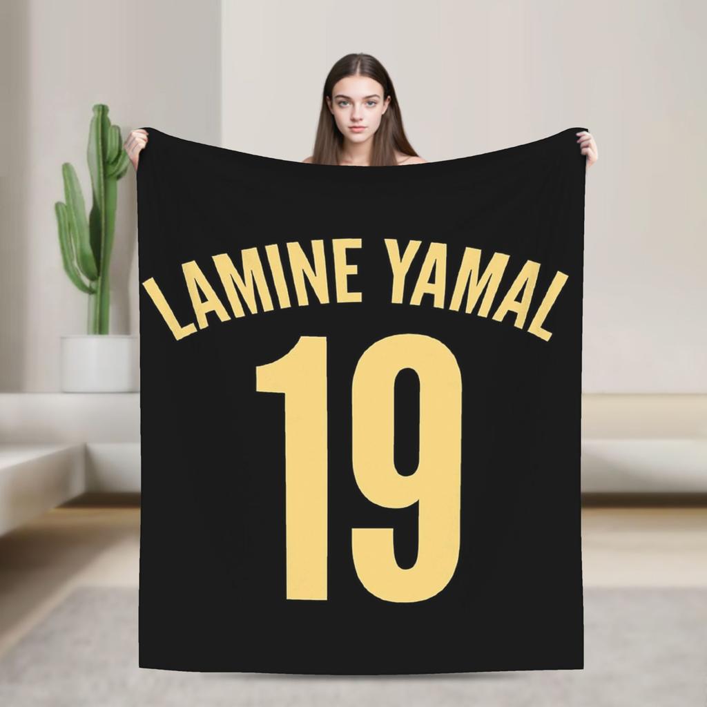 Number Football Lamine YYamal Fleece Blanket Custom Throw Blanket for Home xcm Quilt