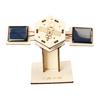 1 Set DIY Solar Artificial Satellite Model Kit Educational Handmade Wooden Puzzle Satellite Model Kids Science Exploration Projects STEM Toy Space