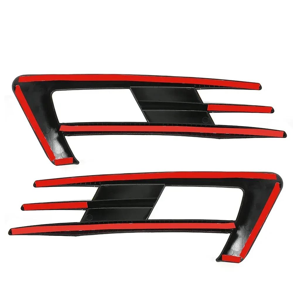 2 шт. для Volkswagen Golf 7 /Golf 7.5 MK7 GTI GTD R Standard TSI TDI 2013-2019 глянцевый черный автомобильный бампер противотуманная фара решетка крышка отделка