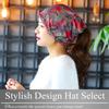 BUZZxSELECTION Paisley Knit Stylish Summer Knit CAP133 Women's Cap, Hat, (01 Red)