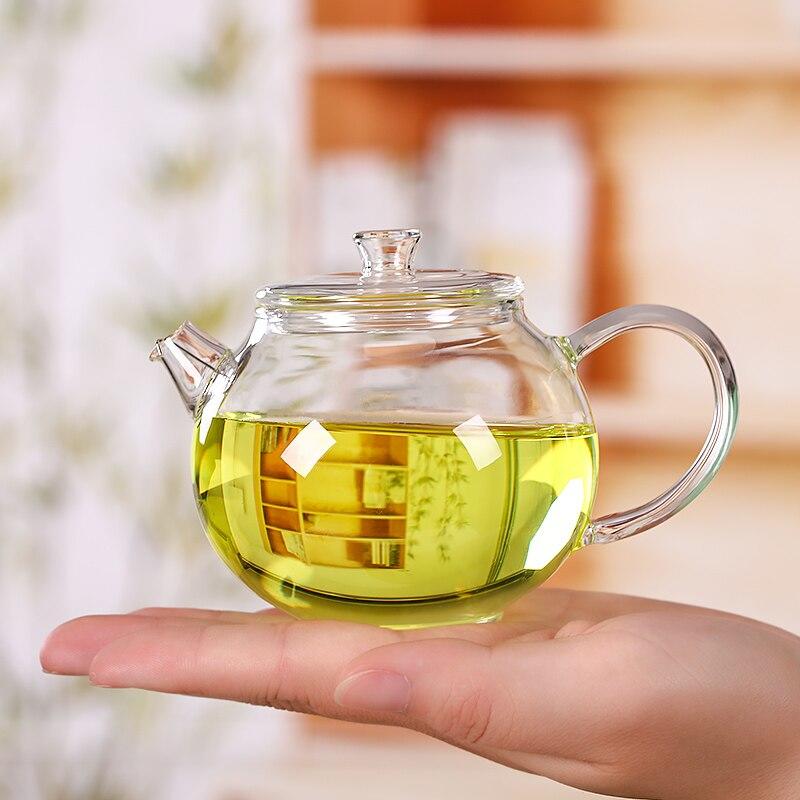 Transparent Glass Teapot 200ml Heat Resistant Kung Fu Tea Set Mini Small Teapot with Puerh Filter