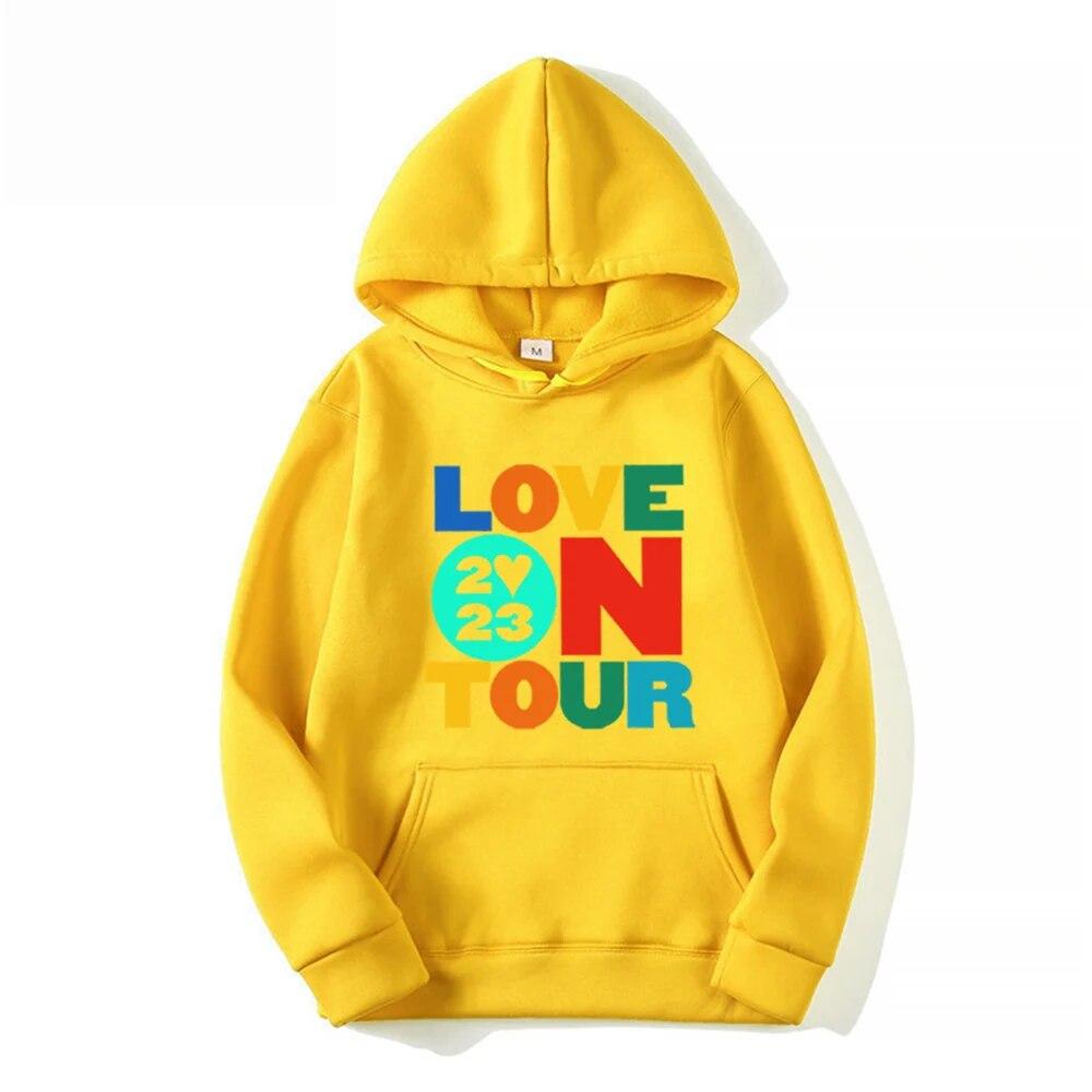 Толстовка Love on Tour 2023 Модные толстовки Толстовка HS Bible HS Love on Tour Толстовка Aesthetic HS Concert Толстовка Повседневная толстовка унисекс