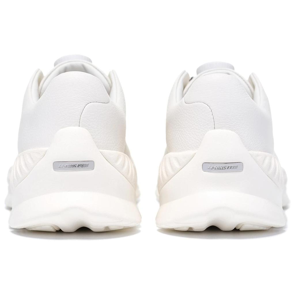 Li-Ning 1990 Guanlan Классические Удобные Нескользящие Износостойкие Повседневные Кроссовки с Низким Верхом Мужские Повседневные Кроссовки Белые ALJV026-3