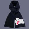 Soft Cartoon Thick Shawl Warmer Long Scarf Large Rabbit Knitted Scarf  Spring