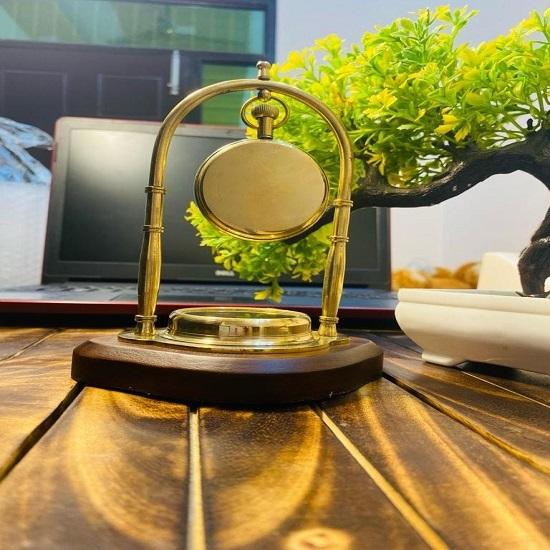 Латунные настольные часы, настольные латунные часы для офисного декора, рождественский подарок