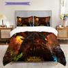Fantasy Warriors Unite Bedding (1 * duvet cover + 2 * pillowcase, without core) 2D Flat Soft and comfortable Christmas birthday gift