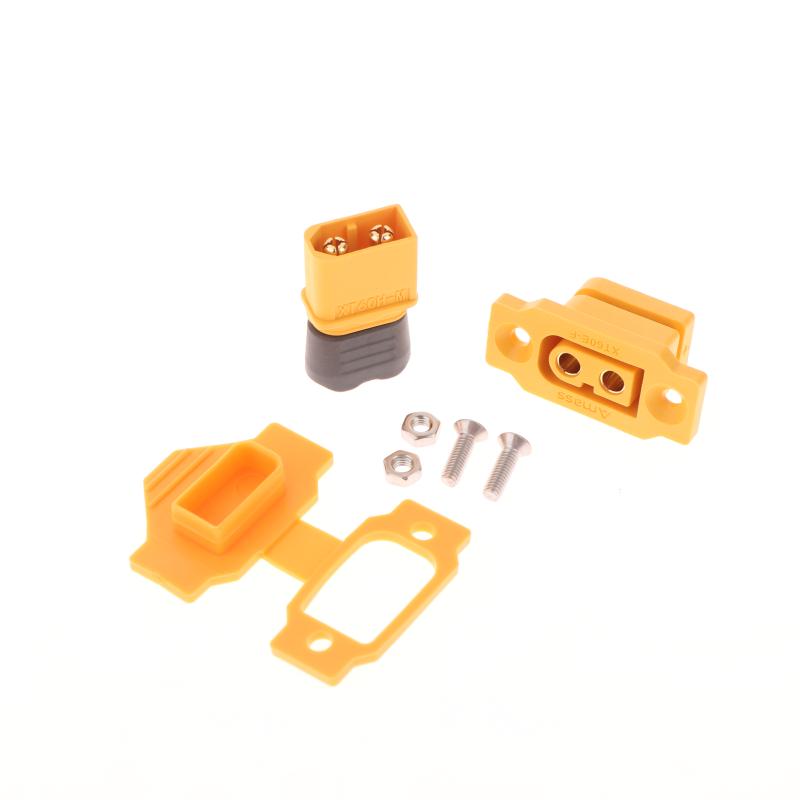 1 Set Black Yellow Female Plug With Cover Xt60E-F Connector Portable Wire Cable Plug For Rc Fpv Motor Esc Accessories