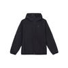 Solid Logo Long Sleeve Hooded Cotton Jacket Men Jacket Black FD2638-010