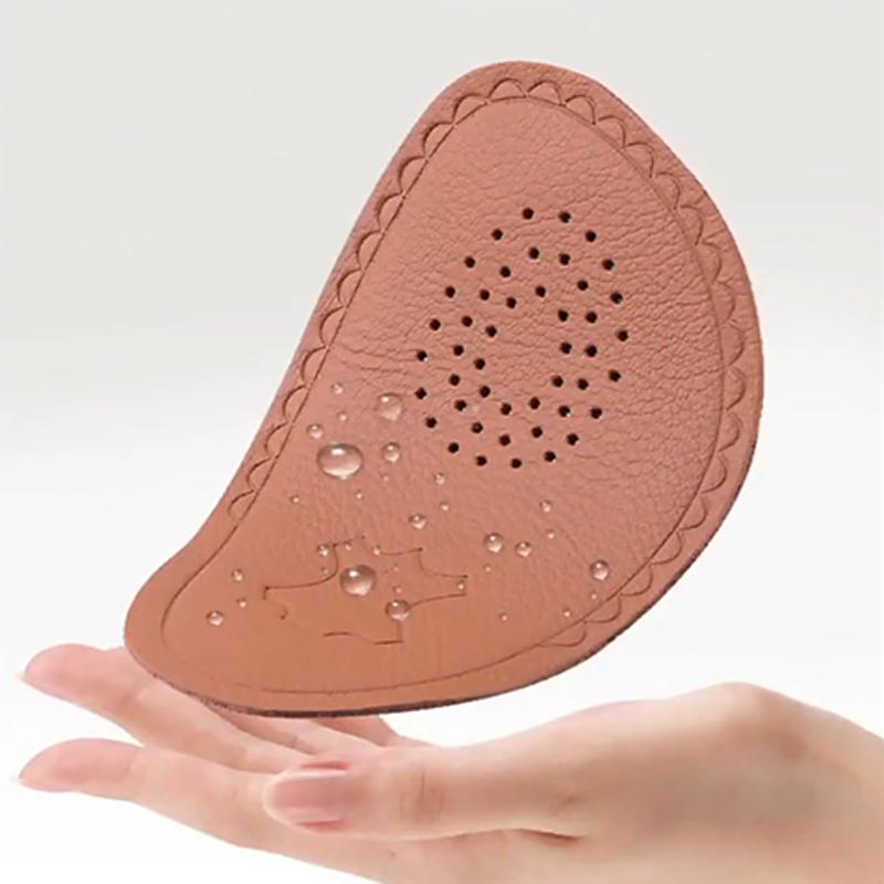 Кожаные стельки размером в полметра для передней части стопы, амортизирующие вставки, нескользящая дышащая обувь, подошва, подушка на высоком каблуке, регулируемый размер