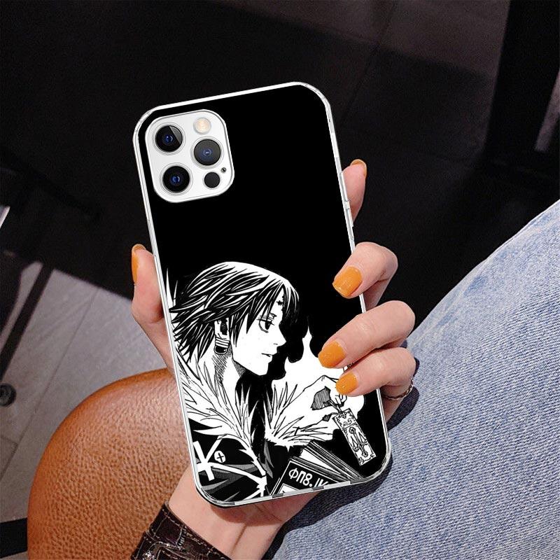 Черно-белый чехол для телефона Hunter X для iPhone 17 Air 16 Pro Max 16E 15 + 14 Plus 11 12 13 Mini 7 8 SE Подарок Печатная крышка Fundas 16 Pr