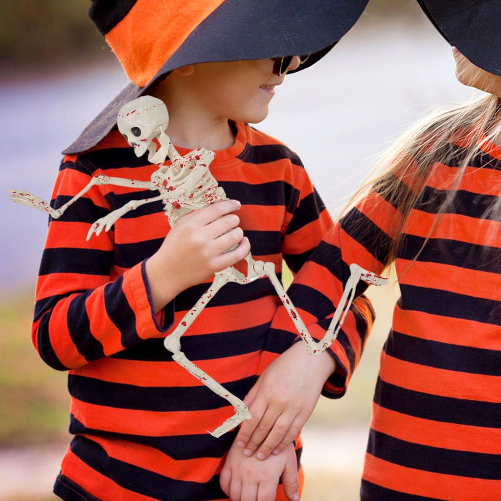 40СМ Хэллоуин Гуманоидный Скелет Скелет Скелет Подвижные Суставы Креативные Украшения