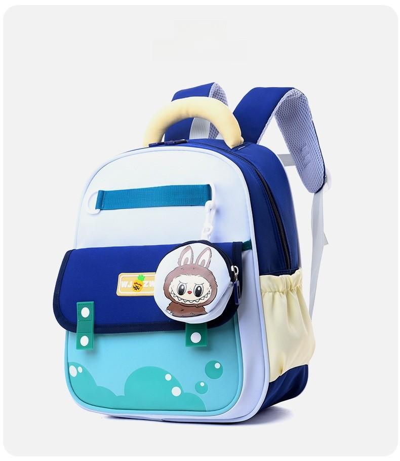 Childrens Letter Backpack With Adjustable Shoulder Strap Zipper Design