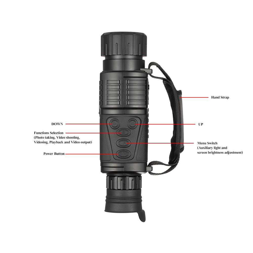 Многофункциональный цифровой монокуляр 5x40 с функцией ночного видения