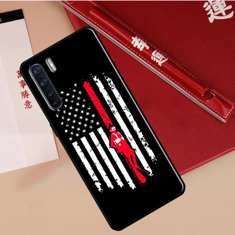 Diver Down Scuba Case For Oppo A40 A78 A54 A74 A94 A17 A57 A77 A76 A16 A96 A18 A60 A80 A38 A58 A98 A15 A5 Pro