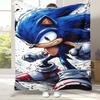 Ретро Мультяшное Игровое Фланелевое Одеяло S-Sonic, Ультра Мягкое Теплое Плюшевое Покрывало для Дома, Спальни, Кровати, Дивана, Походного Пикника, Подарок