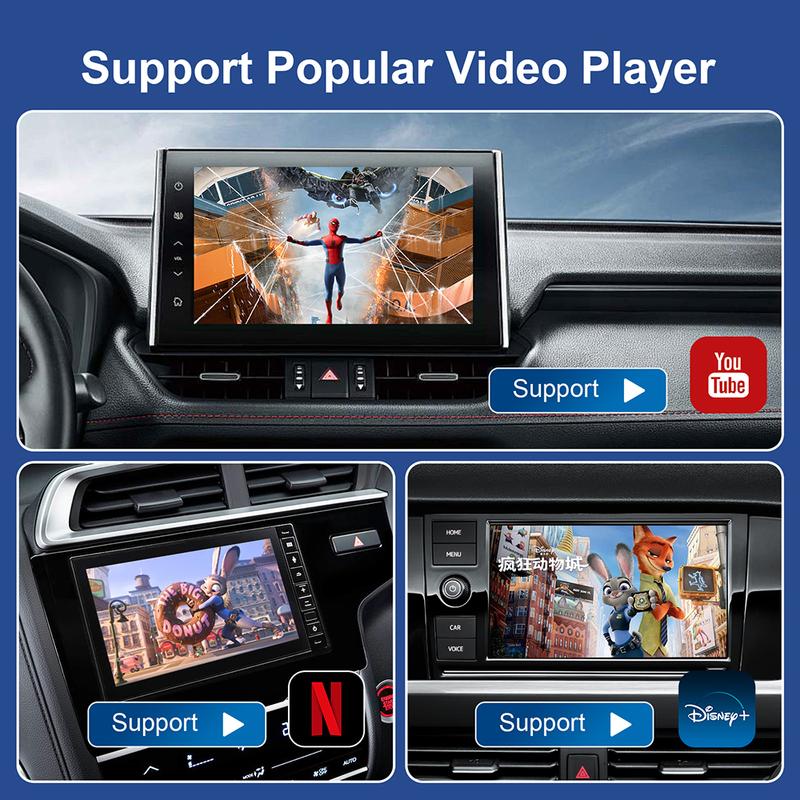 Android 13 Carplay AI Box Беспроводной Android Auto Smart TV Box Для Youtube Netflix Toyota Mazda Hyundai Haval GMC Ford MG VW Kia