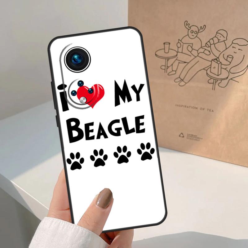I love my Beagle Dogs For Honor Magic 8 5 6 7 Pro Case For Honor 400 200 Lite 50 70 90 X8c X8b X9a X9b X9c X9d Win
