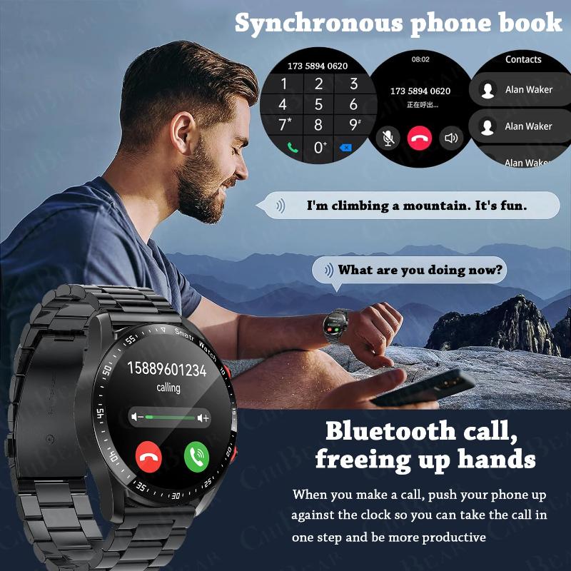 2025 Новые умные часы с ЭКГ+ФПГ, Bluetooth-звонками, для мужчин, здоровье, пульс, артериальное давление, фитнес, спортивные часы, для мужчин, спортивные, водонепроницаемые, умные часы