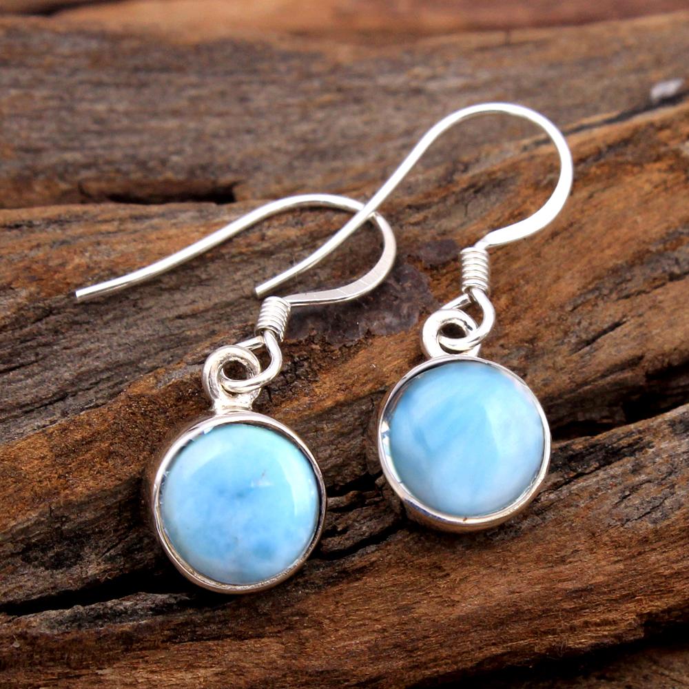 Black Onyx Green Onyx Garnet Moonstone Lapis Lazuli Carnelian Larimar Silver Earring Handmade Jewelry