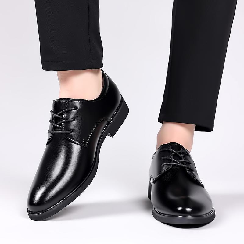 Модная Новая Кожаная Мужская Обувь Оксфорды На Все Случаи Жизни На Шнуровке Итальянская Мужская Повседневная Обувь Универсальная Формальная Обувь для Платья Деловая Обувь Дерби