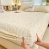 Winter Warm Fitted Bed Sheet Taff Velvet Fleece Bed Linen Single/Double/King/Queen Size Plush Mattress Cover Thick Bed Cover