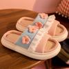 Linen Slippers Women's Four Seasons Spring and Autumn Indoor Household Cotton and Linen Thick Bottom Home Non-slip Slippers