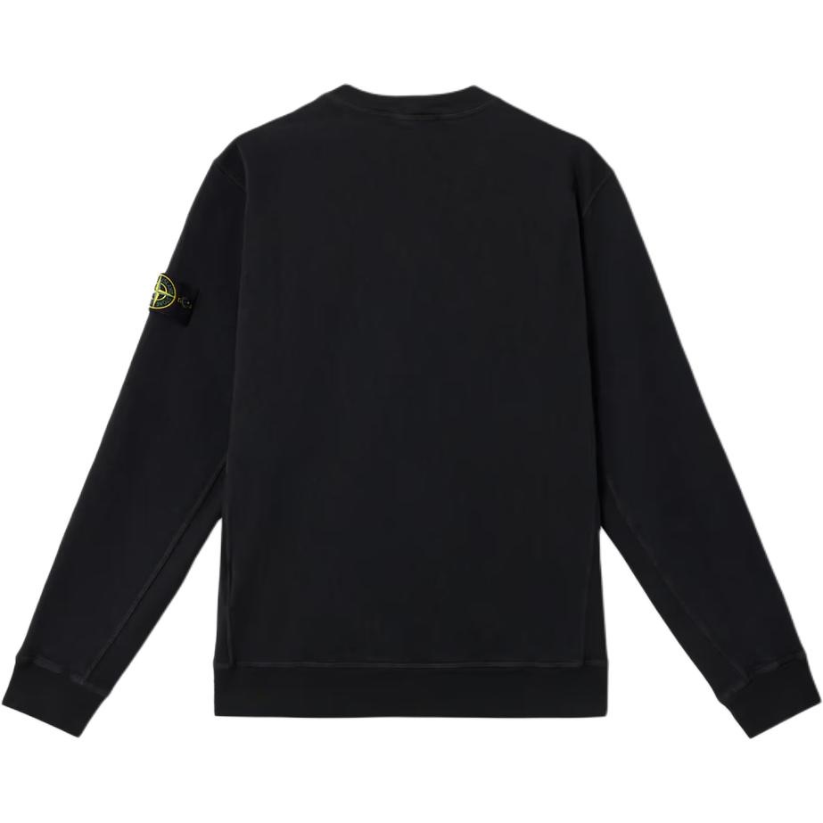 STONE ISLAND Свитшот мужской с длинным рукавом и круглым вырезом, сплошной логотип, черный K1S1561000-20S0060-V0029