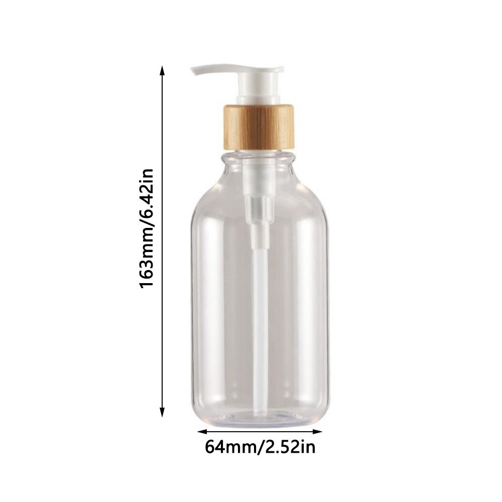 Пустая бутылка для хранения Декор Дозатор для мыла Аксессуары для ванной комнаты Бутылка с помпой для шампуня Бамбуковая помпа
