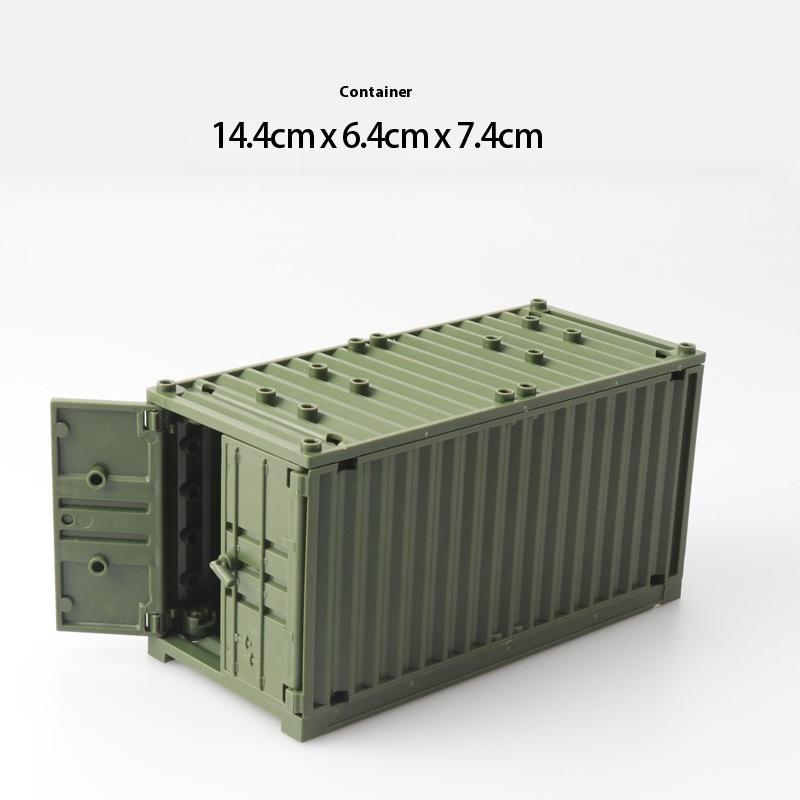 1 шт. Сцена Вторая мировая война Армейские солдаты SWAT Строительные блоки Кирпичи Детские игрушки Контейнер Ящики для оружия Кирпичи Аксессуары