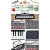 SunRuck PlayTouch 49 Electronic Keyboard, 49-Key Digital Piano, Japanese Language, AC/Battery Powered, Portable Instrument with Auto-Accompaniment and