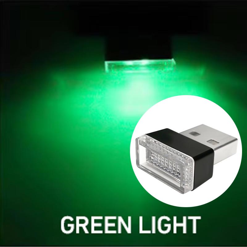 Mini Car Interior Ambient Lights Atmosphere Lamp USB LED Car Lights PC Car Decoration Light Plug and Play Decor Lamp Lighting