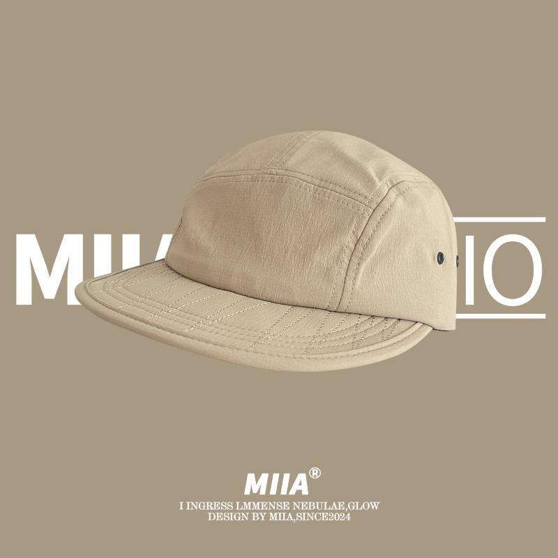 Корейская ретро-бейсболка из 5 панелей, быстросохнущая, унисекс, летняя, легкая и дышащая, модная, универсальная, с плоскими полями, в стиле хип-хоп