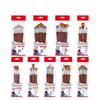 4/5/6/7/10pcs Multifunctional Art Set Paint Flat Head DIY Oil Painting Acrylic Fan-shape Brown Short Wooden Rod Watercolor Brush
