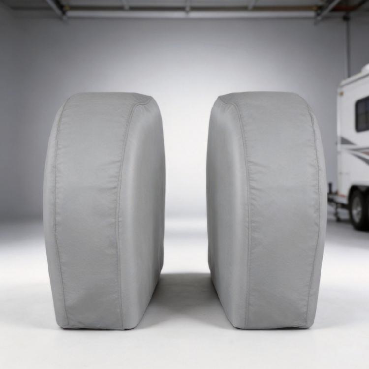 2pcs Universal Tire Cover Waterproof Heavy Duty Wheel Protector Covers Dustproof for Truck Trailer Campers