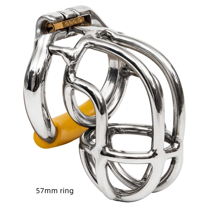 Эргономичное устройство верности для мужчин из нержавеющей стали, клетка для члена, замок для пениса, кольцо для члена, пояс верности, S056