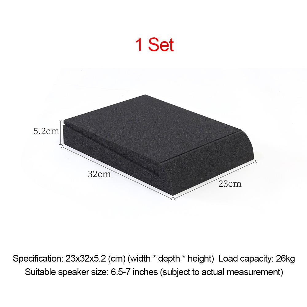 1/2Sets Shock Absorbing Speakers Isolation Pad Hardened Silent Sponge Pad Desktop Monitor Speaker