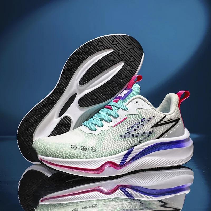 Марафонские спортивные кроссовки Мужские Женские Кроссовки Мужские Нескользящие Кроссовки Мужская Плоская Обувь Уличная Повседневная Обувь для Ходьбы Мужская Обувь