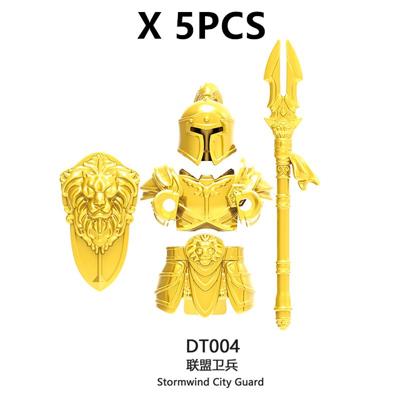 medieval Warcraft Strom Guard Featuring Arthas Accessories Scenes Building Blocks Figures Toy for Children Gifts DT8902 DT8904