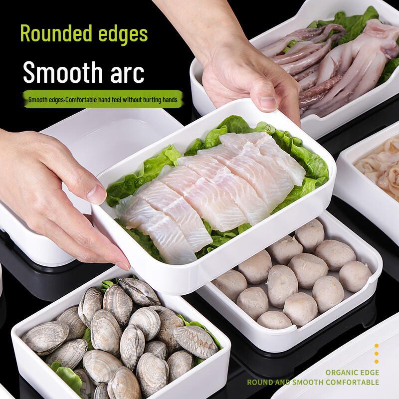 White Melamine Square Serving Plate